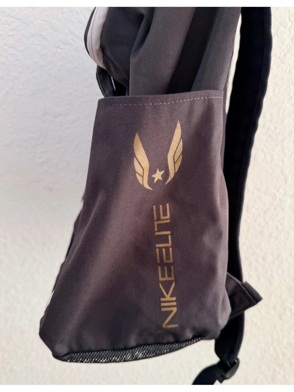 Nike USATF Elite Backpack Quad Zip Black with Gold Accents